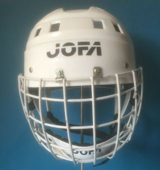 Jofa Ishockey Helmet 24651 With Cage.  Vintage 70’s.  Senior Size