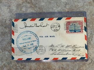 Amelia Earhart Signed Vintage Aviation Envelope From 1928