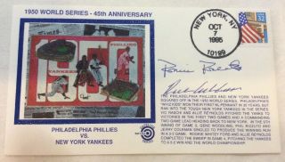 Richie Ashburn Robin Roberts Phillies Signed Bull’s Eye Cachets First Day Cover