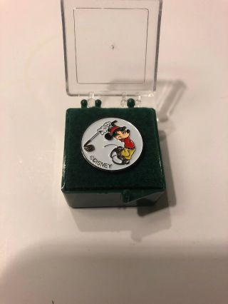 Vintage Disney - Mickey Mouse - Golf Ball Marker Swinging Club