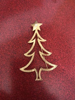 Vintage Mylu Christmas Tree Pin Brooch