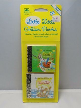 Little Little Golden Books Vtg 2 Pack 5 Scuffy The Tugboat,  6 Theodore Mouse
