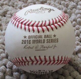 DAVID ROSS Autographed 2016 World Series Logo Baseball - CHICAGO CUBS 2