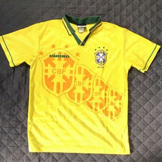 Vintage Umbro Brasil Home Football Jersey Soccer Shirt 1994/1995 Mens Xl