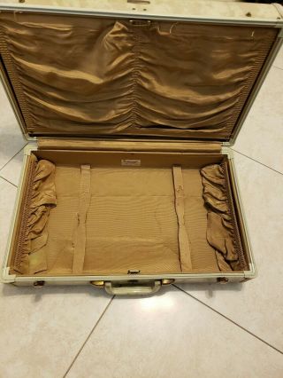 Vintage Samsonite Streamlite Marbled Cream Luggage Suitcase