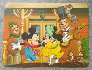 Vintage Extra Large Postcard Walt Disney World " Swing Your Partner " Posted 1988
