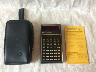 Vintage Texas Instruments Ti Programmable 57 Calculator W/ Case -