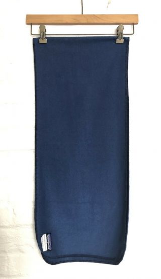 Patagonia Vintage Fleece Scarf,  Navy/royal Blue,  Made In Usa,