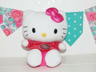 Hello Kitty Sf 49ers San Francisco Shirt 2014 Plush Stuffed Animal 8 " Doll Toy