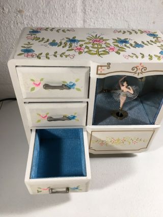 Vintage Apco Wooden Jewelry/Music Box Made in Japan Ballerina 2