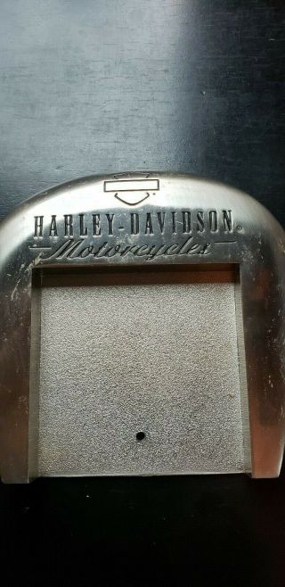 Harley Davidson - Year 2000 Vintage Note Pad/ Business Card Holders Aluminum 919