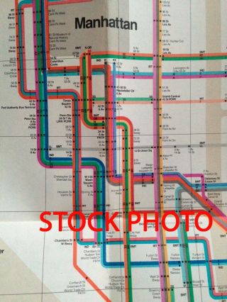 1972 NYC York Subway Map Massimo Vignelli MoMA Museum of Modern Art 3