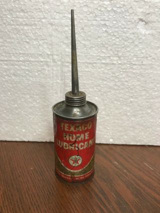 Vintage Texaco Home Lubricant Can 1960 