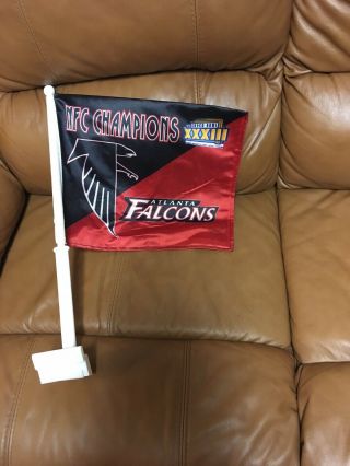 Atlanta Falcons Bowl Champions Xxxiii Nfc Double Sided Car Flags Banners