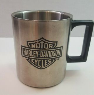 Harley Davidson Mug Coffee Cup Stainless Steel1 999 H - D Silver/black