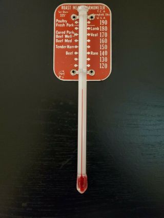Vintage Roast Meat Thermometer Tca Co.  Springfield,  Ohio Usa