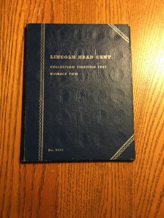Vintage Whitman Folder Lincoln Wheat Cents 1941 - 1958 Plus 36 Wheaties Circa 1956