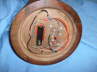 Unique Antique Crystal Radio Detector Stand Vintage Round,  Unknown Maker 3