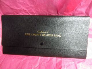 Vintage Erie County Savings Bank Records Folder,  Buffalo,  Ny -