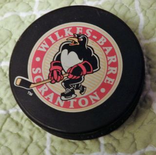 Scranton/wilkes - Barre Minor League Hockey Puck - Penguins
