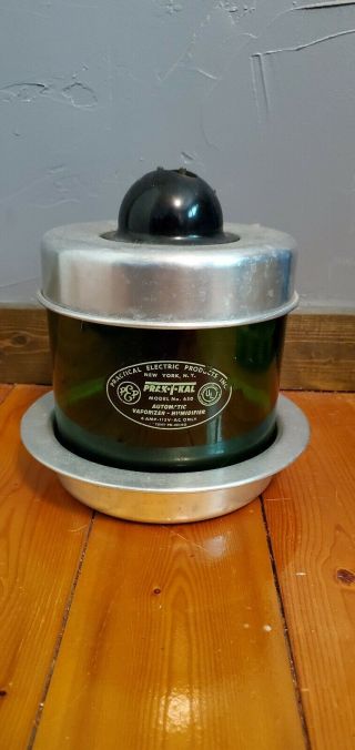 Vintage Vaporizer - Humidifier Model 650 Vicks Electric Prak T Kal - Green Glass