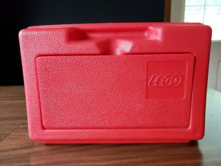 Vtg Lego Storage Case Container Box 11 X 7 X 3.  5 Flip Top 1982 Red