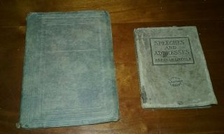 2 Vintage Books /1927 An Evening With Lincoln / Speeches And Addresses