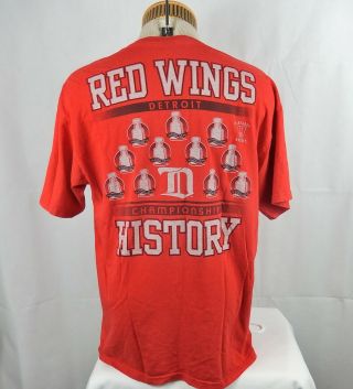 Detroit Red Wings Nhl Majestic Red T Shirt Sz.  Xl