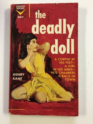 The Deadly Doll Henry Kane Vintage Mystery Sleaze Gga Paperback Zenith Books