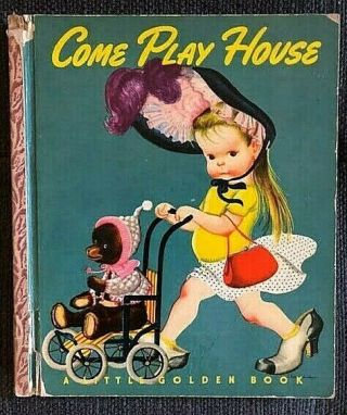Vintage Little Golden Book Come Play House 1948 Eloise Wilkin By Edith Osswald