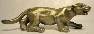 Vintage Rawcliffe Pewter Cougar - Mountain Lion - Puma On The Prowl