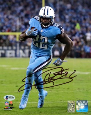 Derrick Henry Autographed Signed 8x10 Photo Tennessee Titans Beckett Bas 115022
