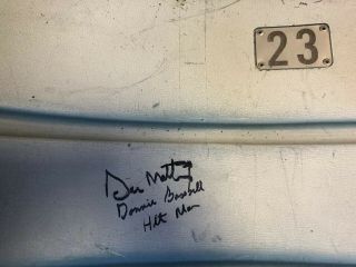Don Mattingly Signed Autographed Game Yankee Stadium Seat Back Ruth Mantle 2