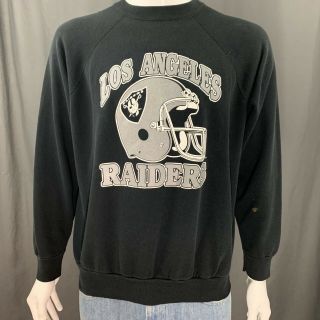 Los Angeles Raiders Crewneck Sweatshirt Nfl Football Vintage 1980s La Raiders Xl