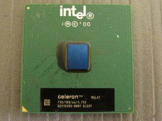 Intel Sl52y Celeron 733mhz 128/66 Vintage Socket 370 Cpu Processor