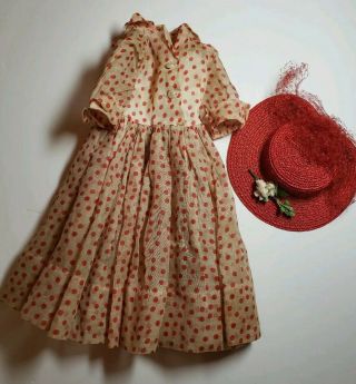 Vintage Madam Alexander Cissy Tagged Dress And Hat