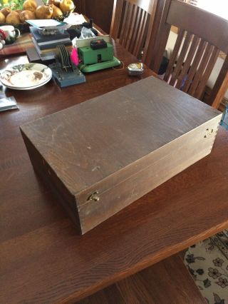 Vintage Unimat Mini Lathe Storage Box Dovetail Corners