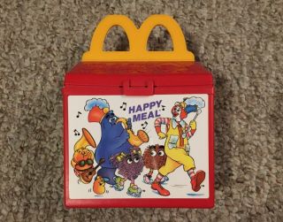 Vintage 1989 Fisher Price Mcdonalds Happy Meal Lunch Box.