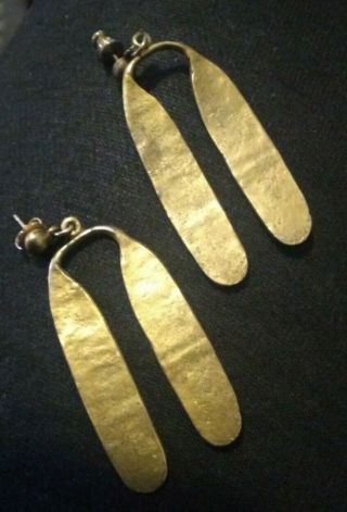 Statement Vintage Alva Museum Replicas Gold Toned Earrings For Pierced Ears