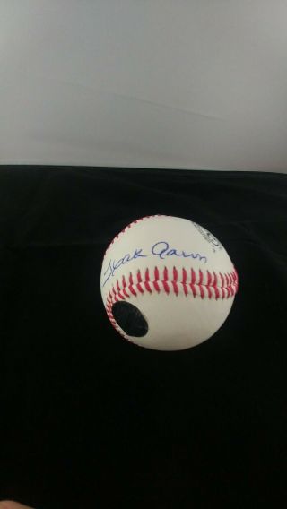 Hank Aaron Signed Rawlings Official League Baseball With
