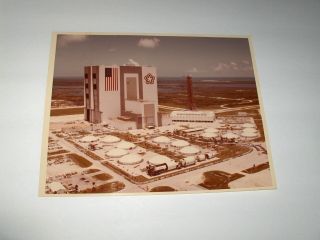 Vintage 6/24/76 Nasa Aerials Of Kennedy Space Center Expo Kodak Color Photo