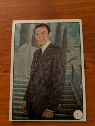 Vintage 1966 Bat Laffs Trading Card 1 Adam West,