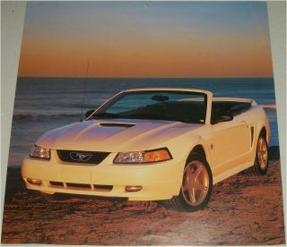 1999 Ford Mustang Gt Convertible Car Print (white,  No Top)