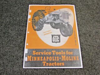 Vintage Otc Tools For Minneapolis - Moline Tractors Brochure