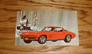 1966 Chevrolet Corvette Sting Ray Coupe Post Card 66 Chevy