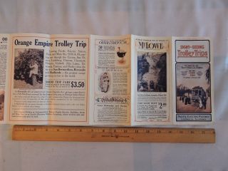 Rare 1912 Brochure Map Pacific Electric Railway Los Angeles Venice California