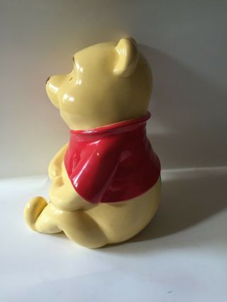 Vintage Disney Winnie the Pooh Ceramic Coin Bank with Plug Stopper Piggy Bank 3