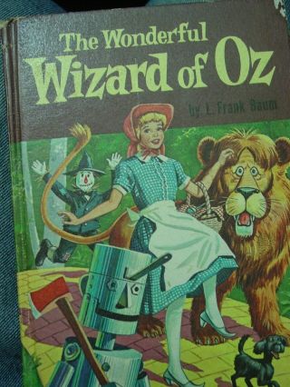 Collectible Vintage Whitman Book The Wonderful Wizard Of Oz By L.  Frank Baum 1957