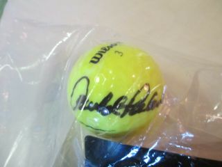 Arnold Palmer Hand Signed Autographed Yellow Golf Ball With