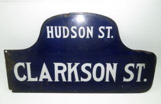 Vintage York City Humpback Street Sign - Nyc Manhattan Greenwich Village